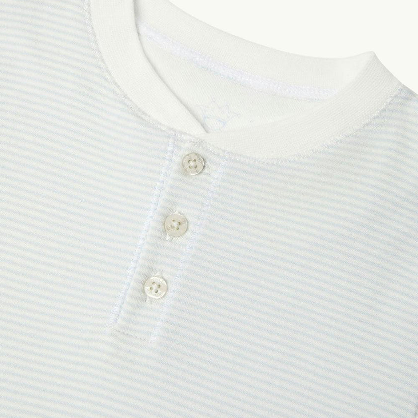 Derek Stripe Child Pyjama Two Piece Set  - Blue