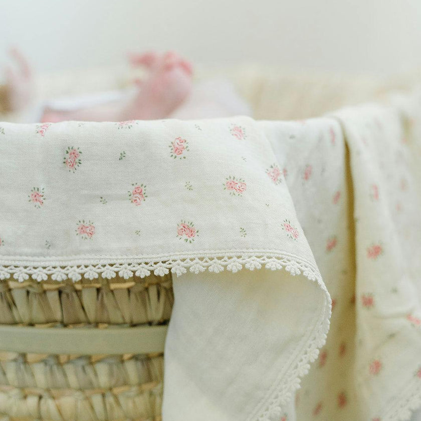 Muslin Blanket- Blush