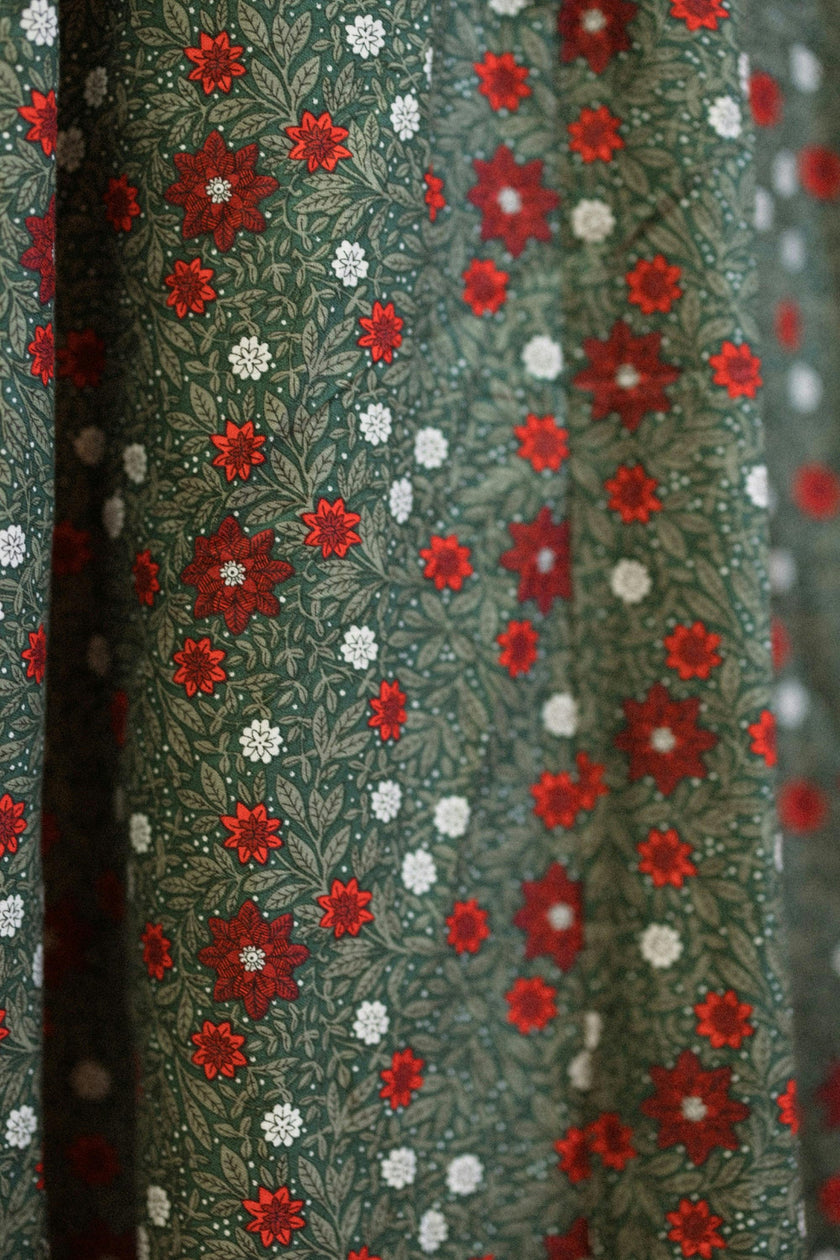 Sophia Dress in Evergreen Merry Ditsy