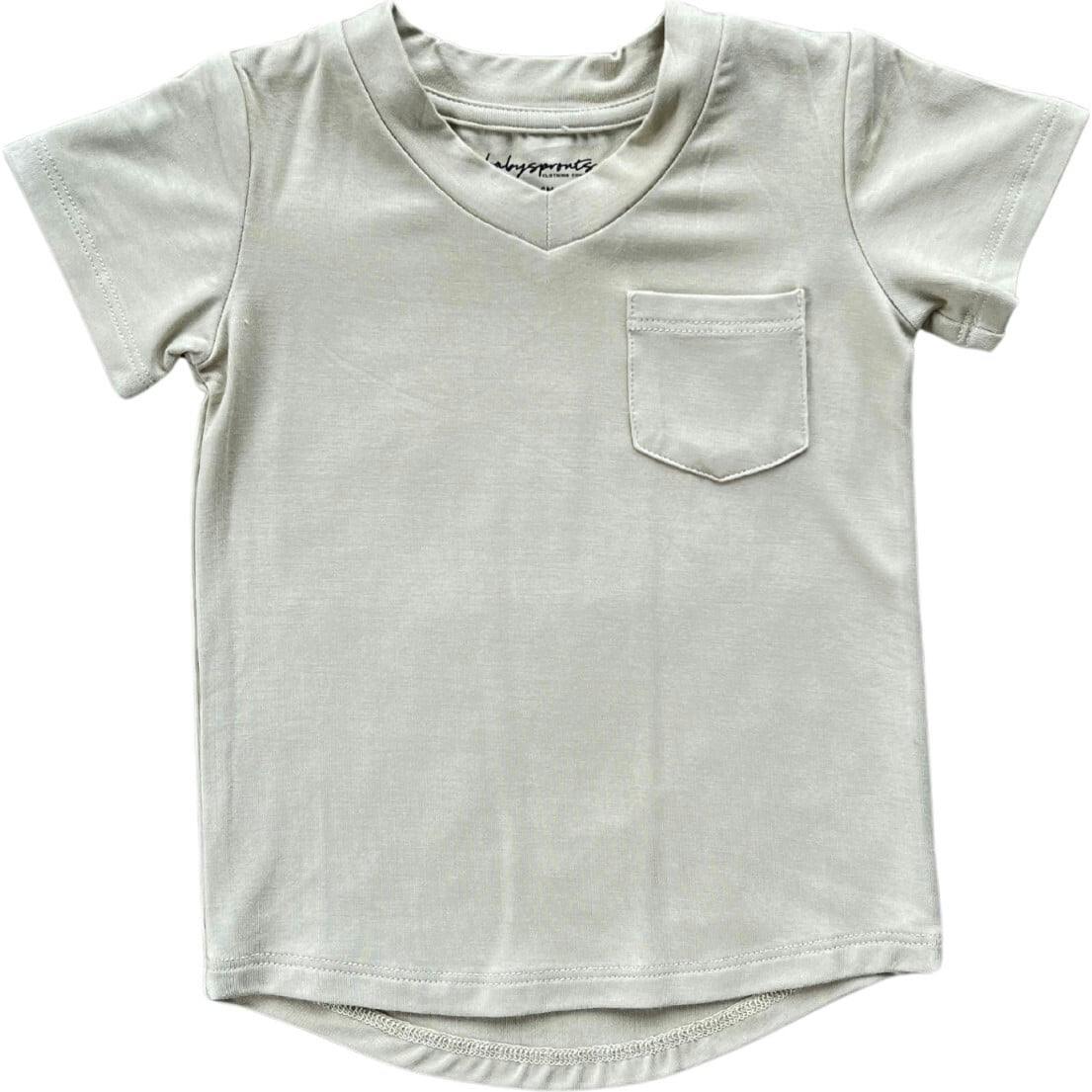 V-Neck Pocket Tee Toffee