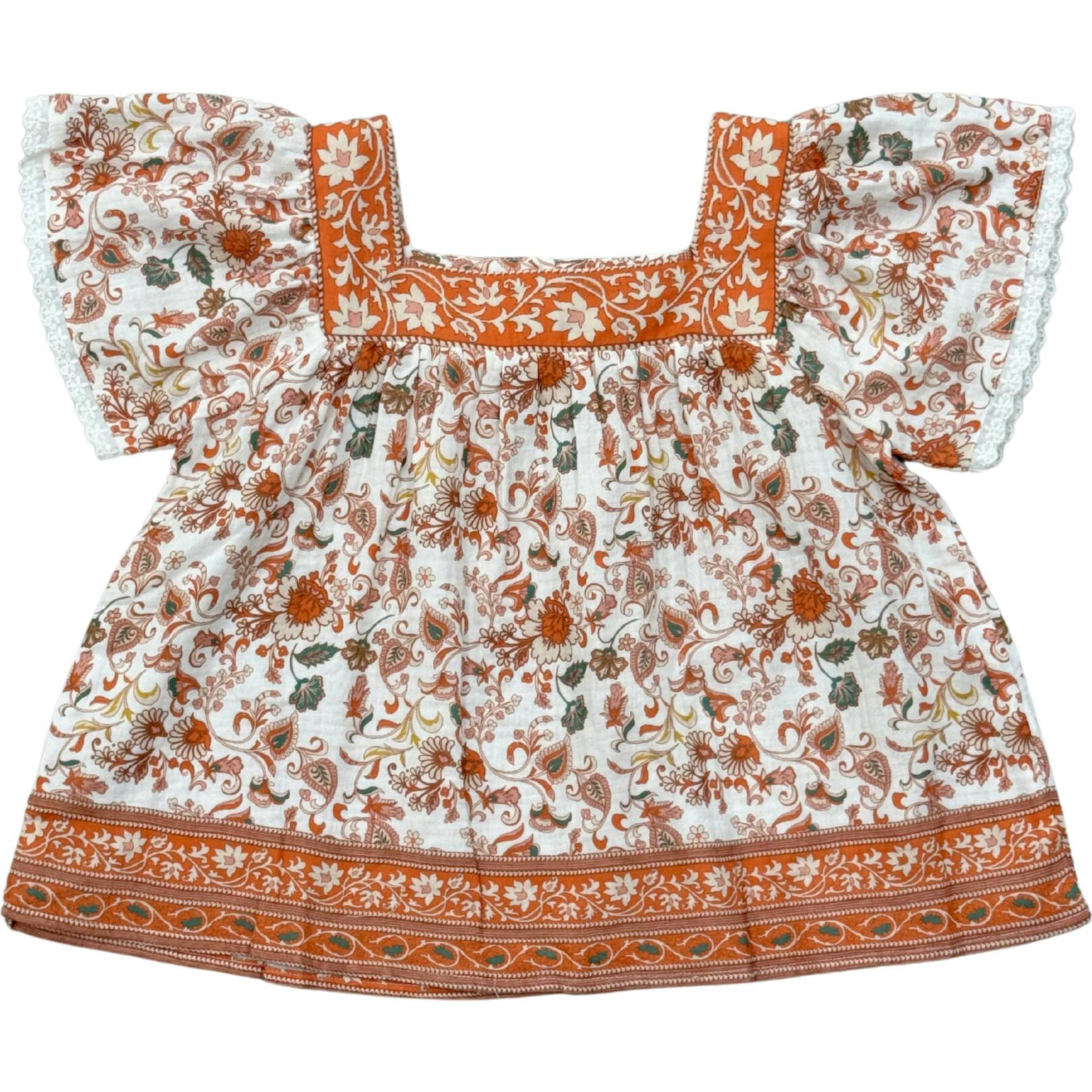 Square Neck Peasant Top