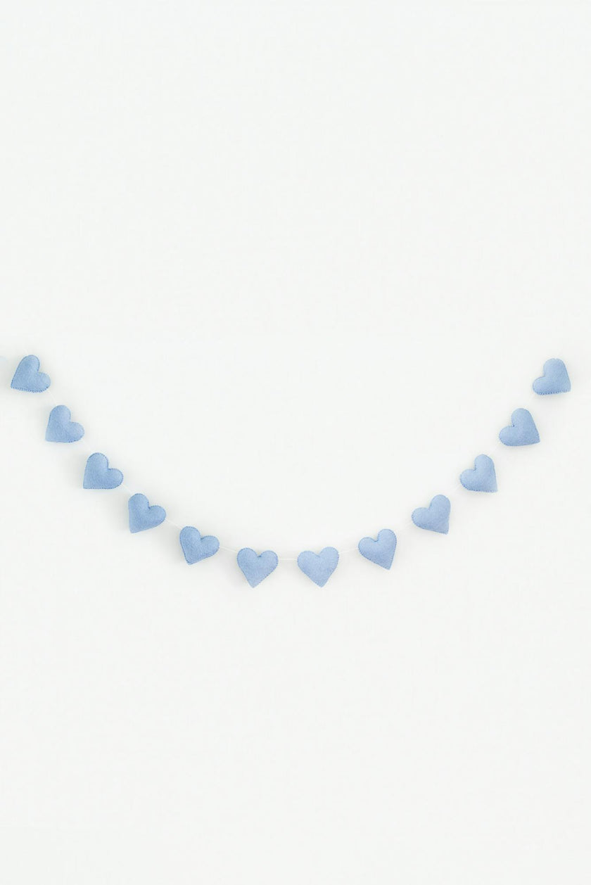 Heart Garland (Serenity Blue)
