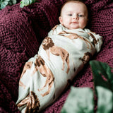 Lemon Organic Cotton Muslin Swaddle Blanket