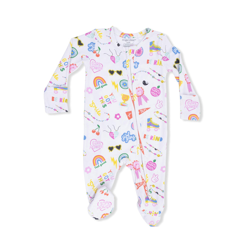 Girl Power - 2 Way Zipper Footie