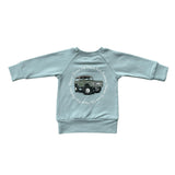Boys Raglan Sweatshirt in Footprints