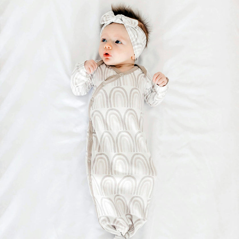 Newborn Knotted Gown - Bliss