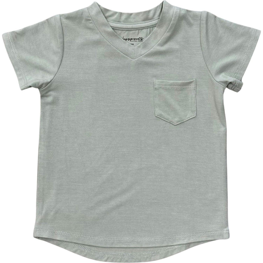 V-Neck Pocket Tee Toffee