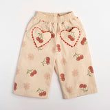 Wide-leg Pant in Cherry Bloom