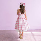 A Leading Role x Mattel Barbie Pink Gingham Premium Child Dress Up - Barbie The Movie