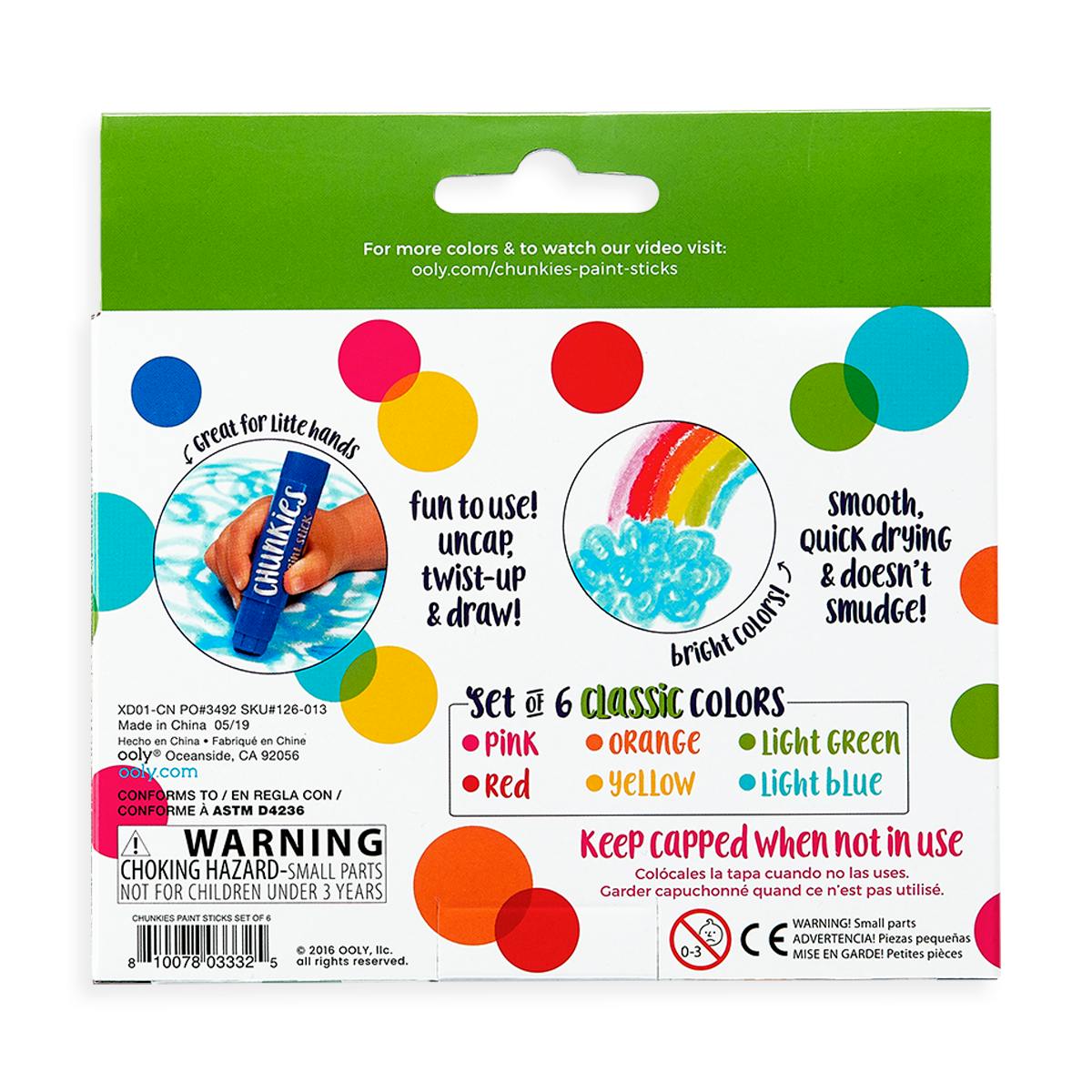 Chunkies Paint Sticks - Classic Pack - Set of 6