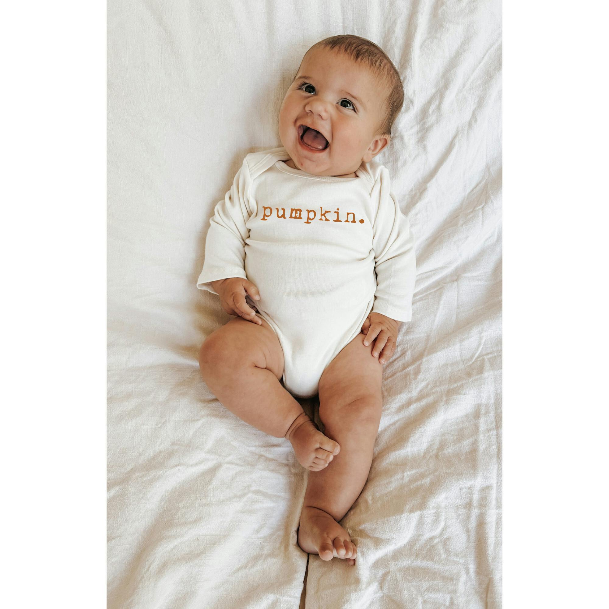 Pumpkin Organic Bodysuit Long Sleeve