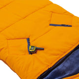 Sleep-N-Pack™ – Big Kid Size | NASA Official Logo & Patches | 2-in-1 Backpack & Sleeping Bag with Cozy Fleece Liner - ORANGE