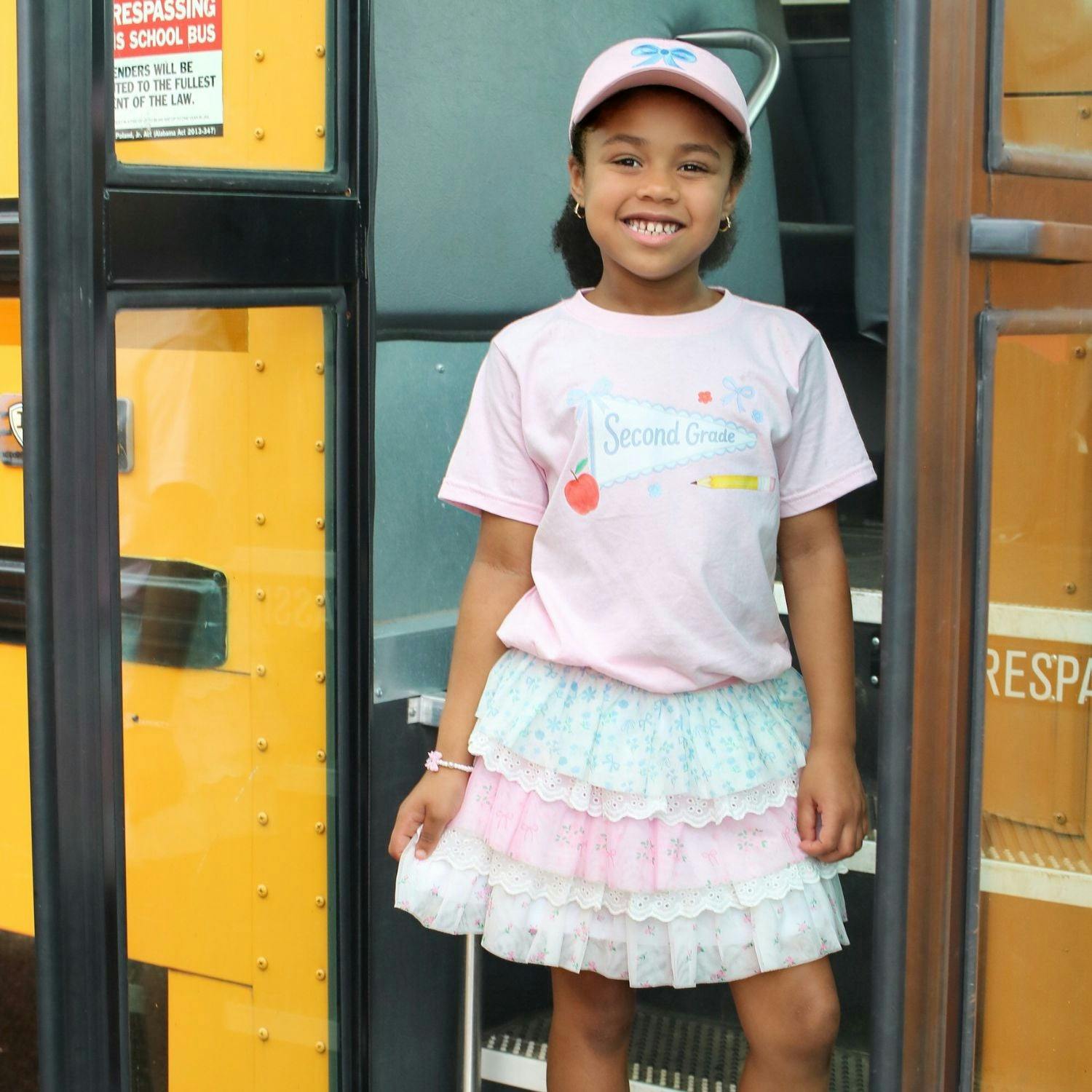 Second Grade Bow Pennant Short Sleeve T-Shirt