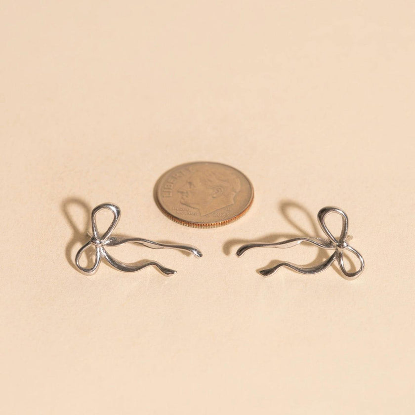 Dainty Bow Stud Earrings