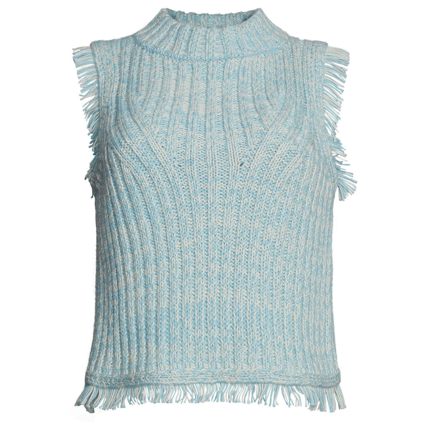 BRIA TANK | IVORY/ROBIN EGG BLUE TWEED | LAST ONE!