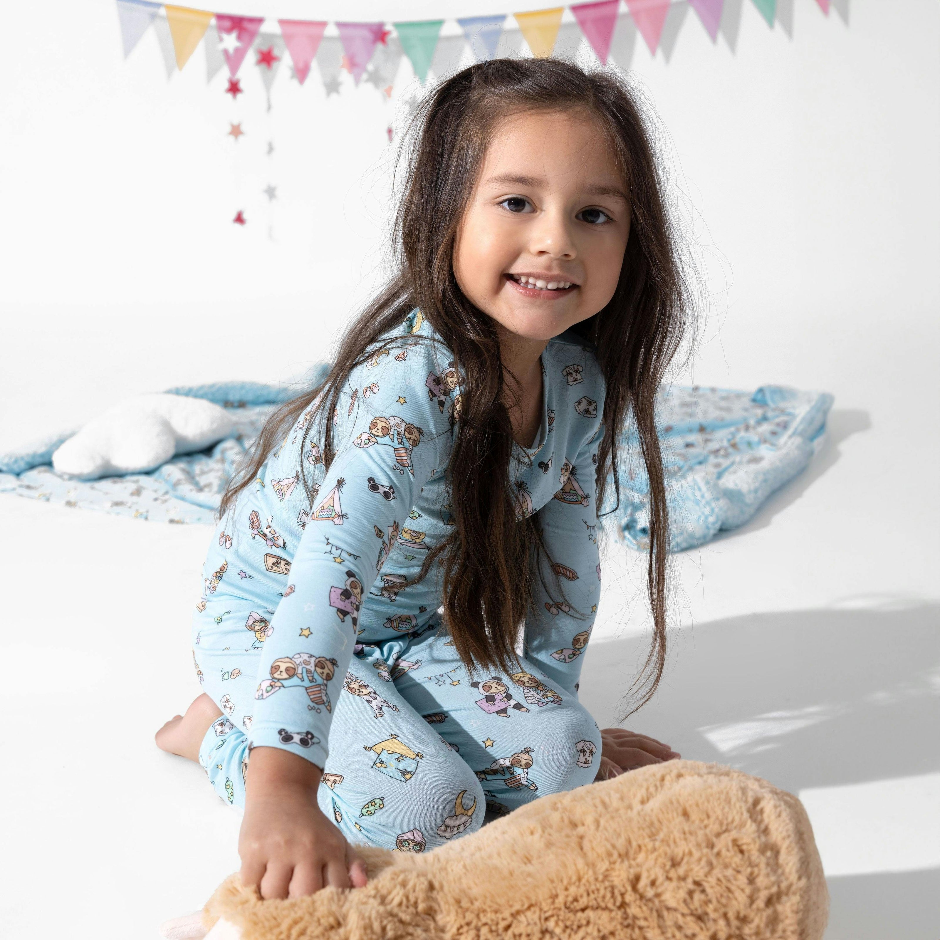 Sloth Pajama Party Bamboo Kids Pajamas