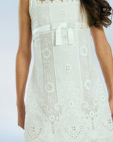 Josephine Embroidered Mini Dress