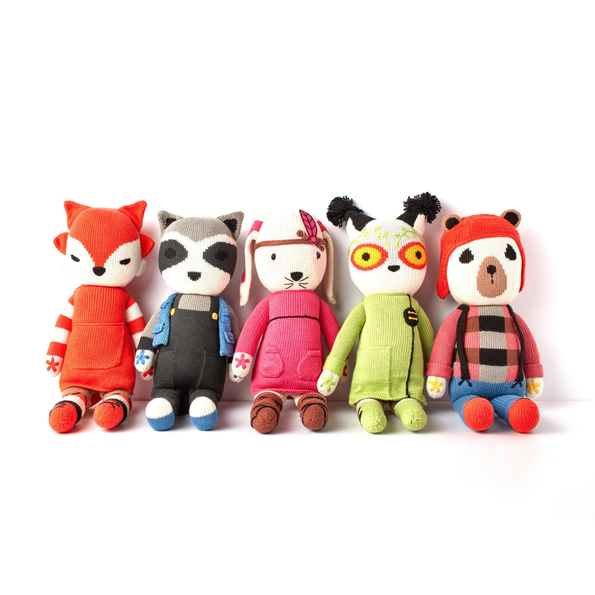 Fox Stuffed Animal | Handmade Knit Doll For Babies