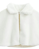 Ivory Faux Fur Cape