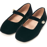 Whitney Velvet Square-Toe Mary Jane Shoes