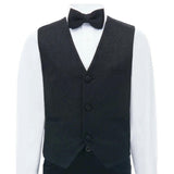 Black Zenon Vest Outfit Set