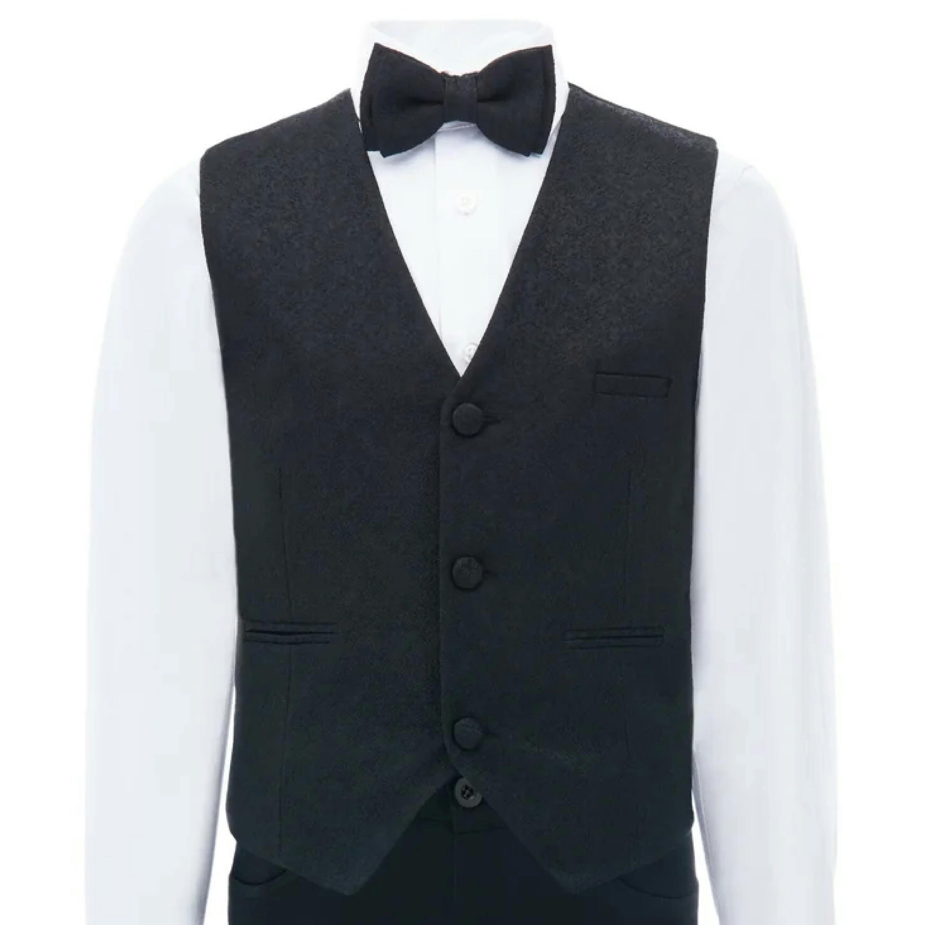 Black Zenon Vest Outfit Set