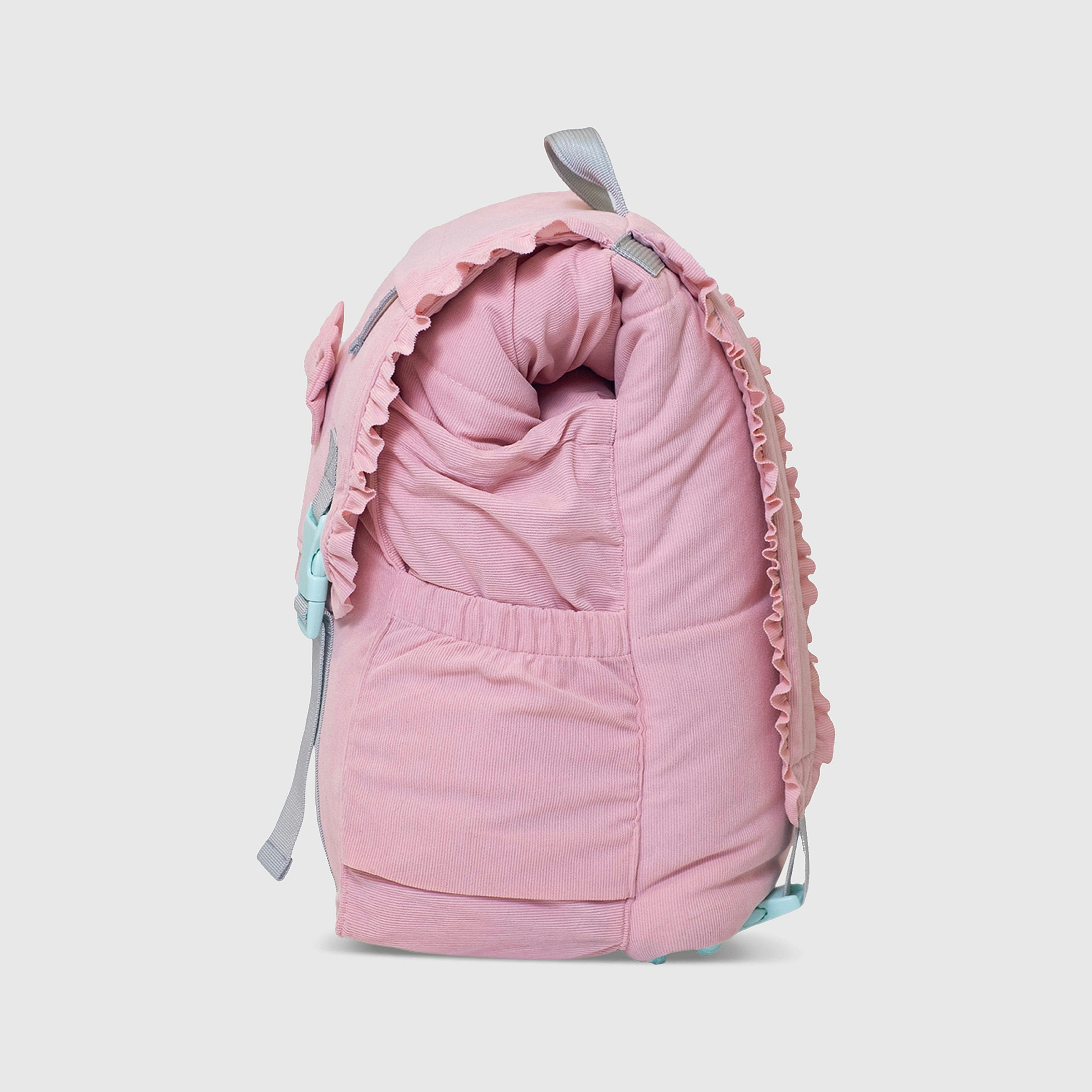 Sleep-N-Pack™ – Little Kid Size | Bows & Ruffles Cotton Candy Pink Corduroy