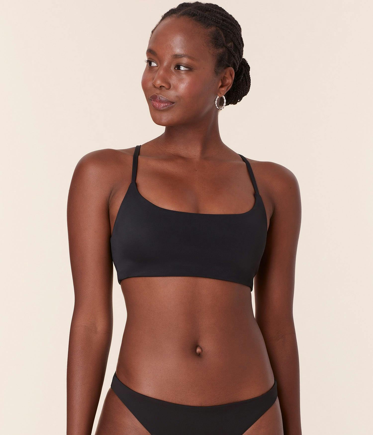 The Maui Bikini Top - Eco Nylon - Black