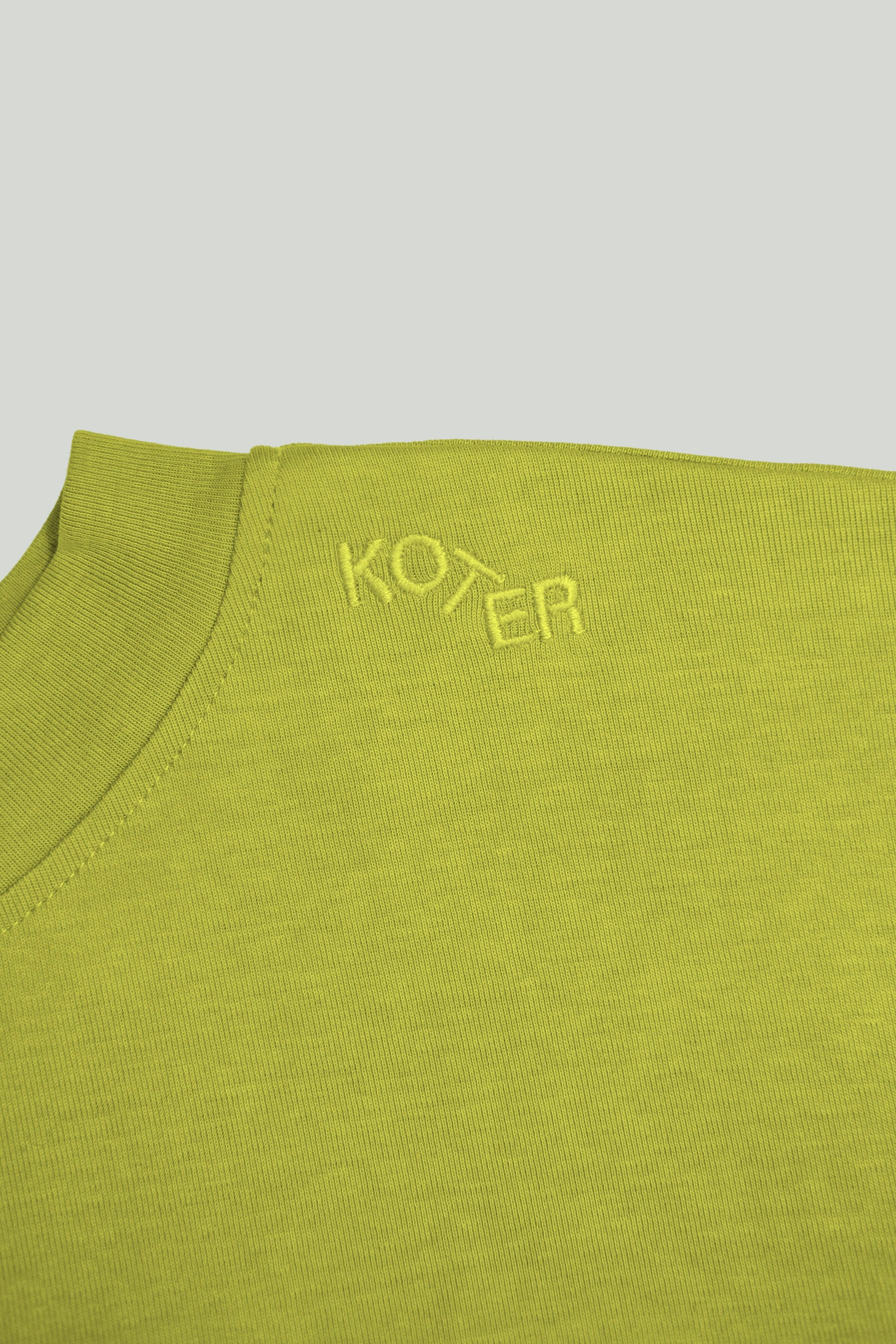 Adult Rory Apple Green Cotton Rib Tee