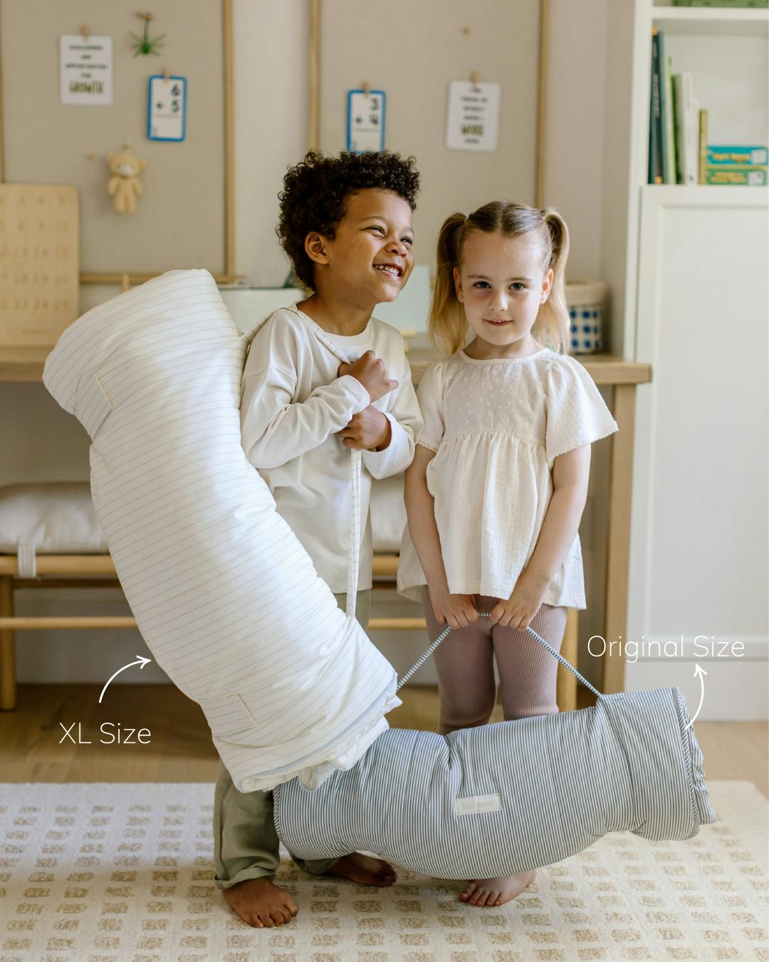 [NEW] XL Organic Nap Mat- Pink Stripe