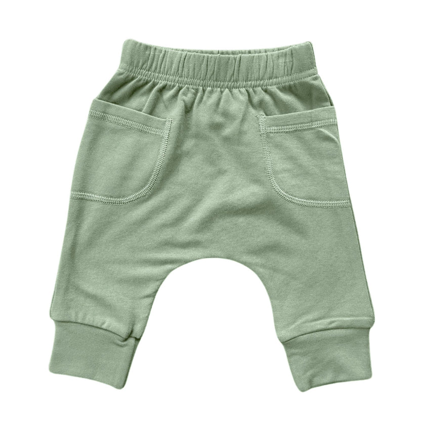 Baby Boy Pocket Pants in Olive