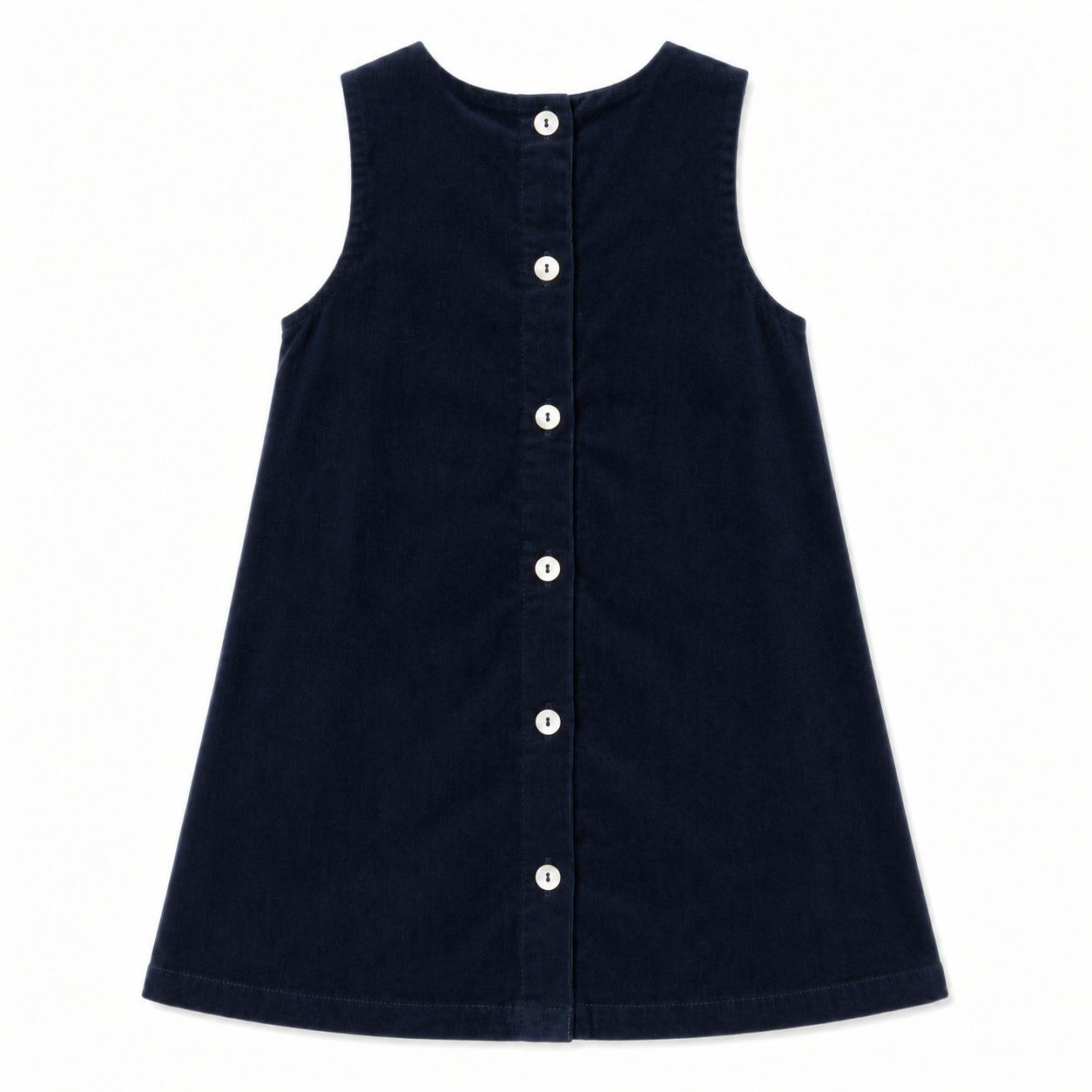 Robe fille Malice en velours avec noeud