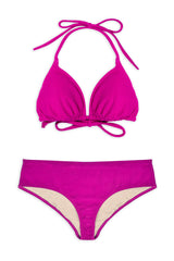 Maillot de bain deux pièces Ado, Mini Triangle & Shorty- Terry Berry Pink