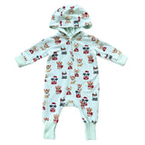Baby Boy Terry Zip Romper