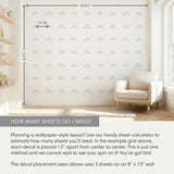 Watercolor Clouds Stylized • Mini • Peel-and-Stick Wall Decals