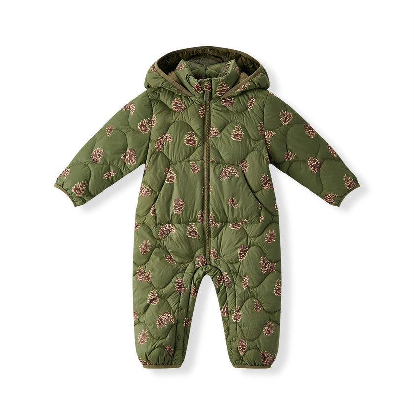 Pinecone Lightweight Down Hooded Jumpsuit