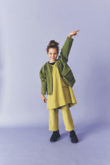 Kids Avery Acid Green Cord Dress