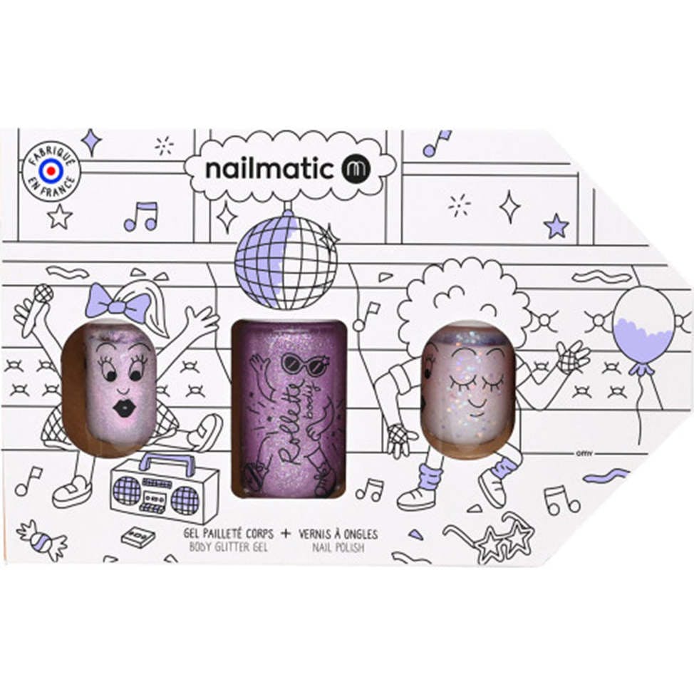 Nail Polish for Kids SET OF 3 BUS Party: POLLY ELLIOT + BODY ROLLETTE CHERRY