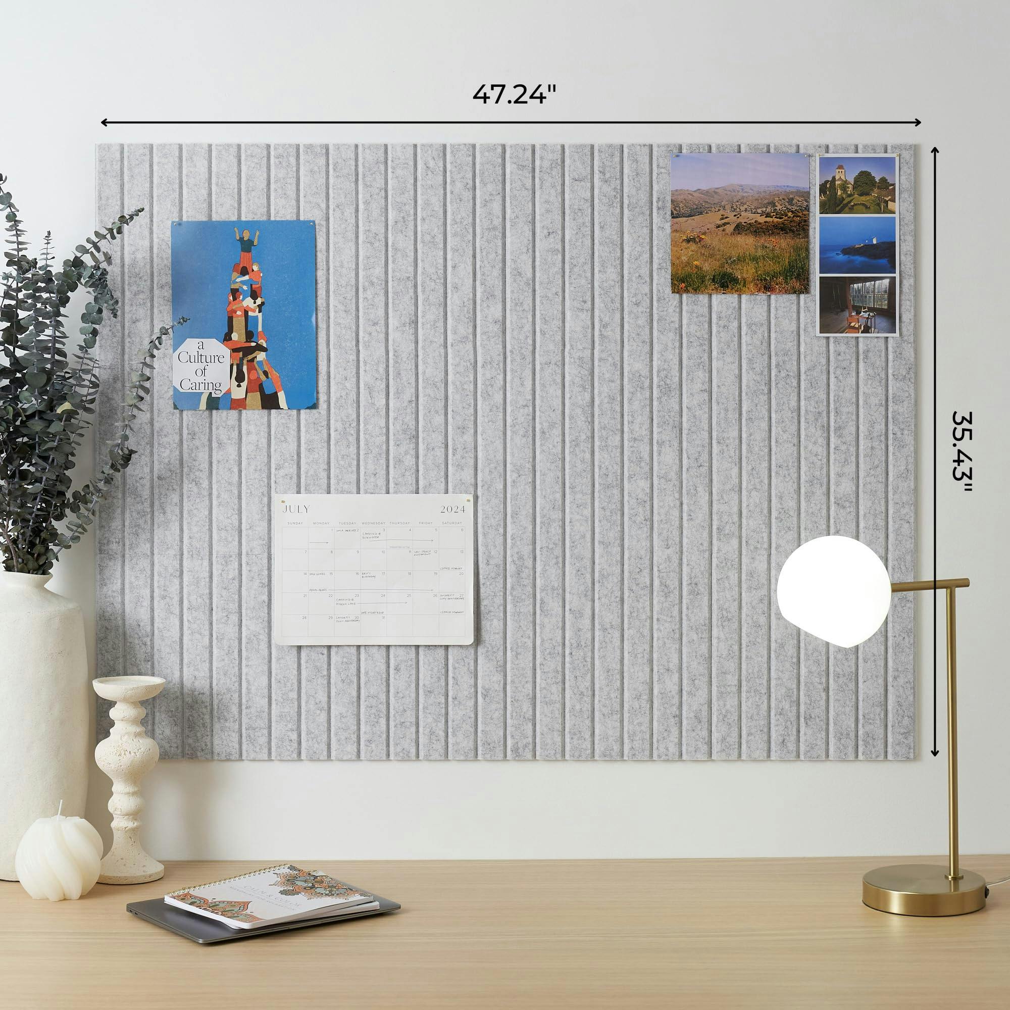 Large Felt Bulletin Board - Stylish 35
