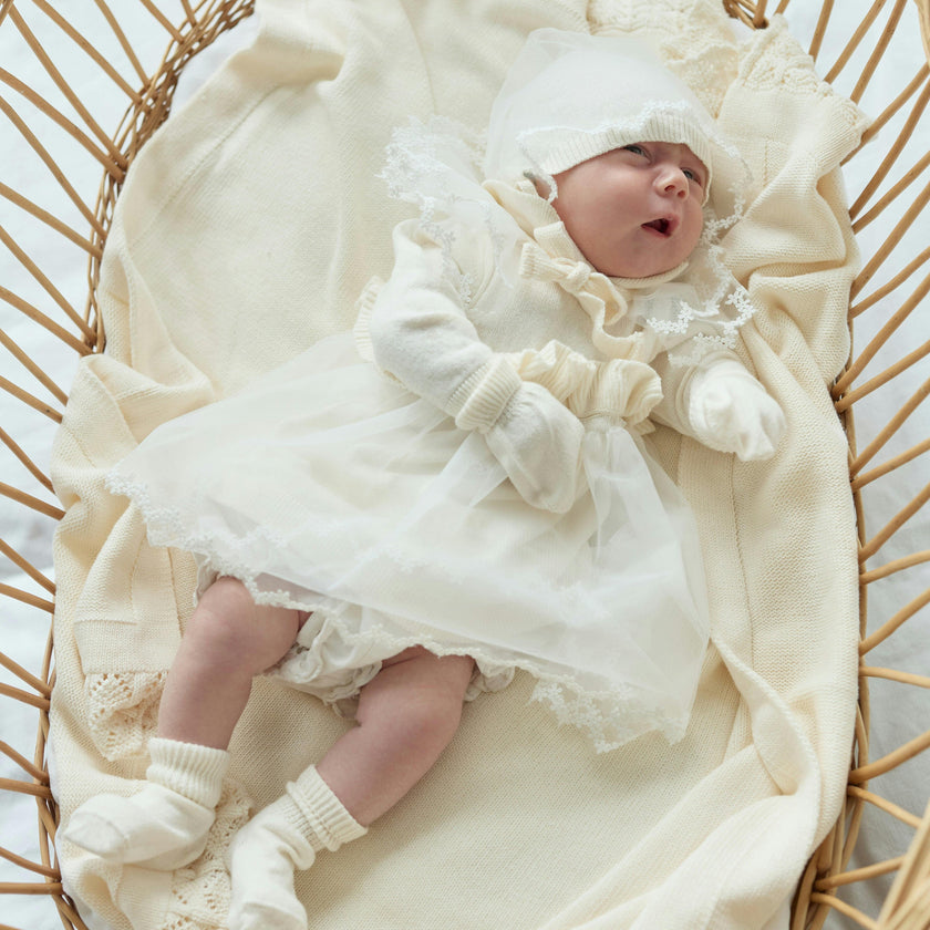Organic Cotton Baby Dress Gift Set – 5 Pieces