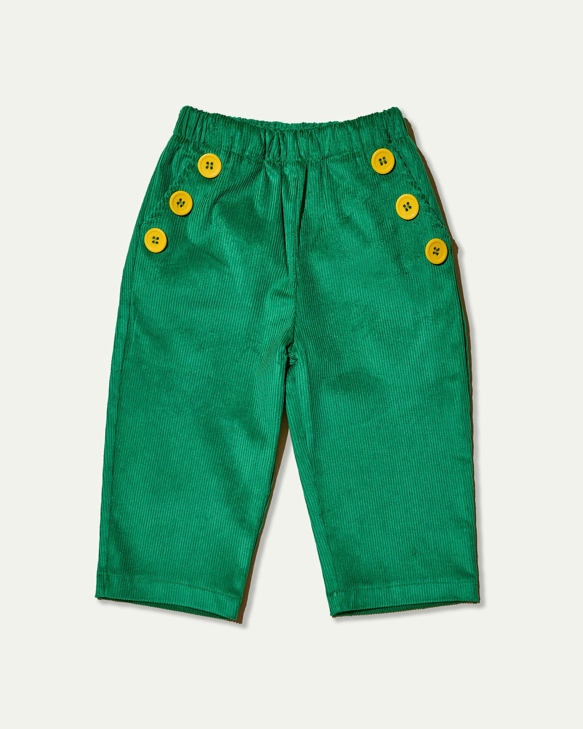 Royal Green Cord Pants