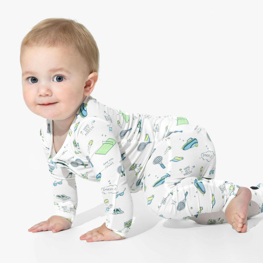 Tennis Bamboo Convertible Footie