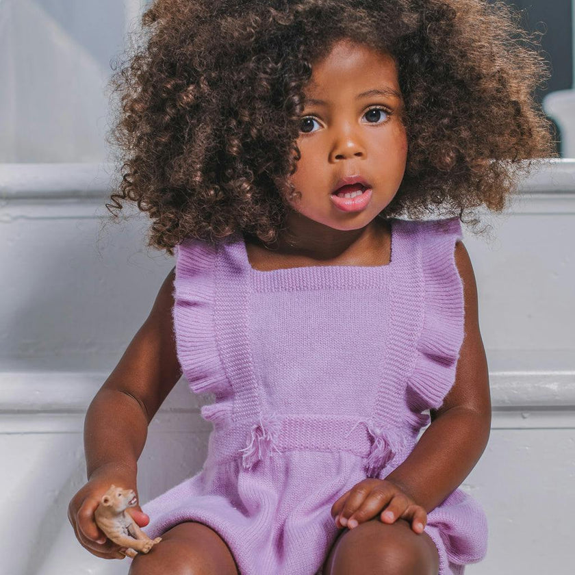 Ruffled Romper| 100% cashmere