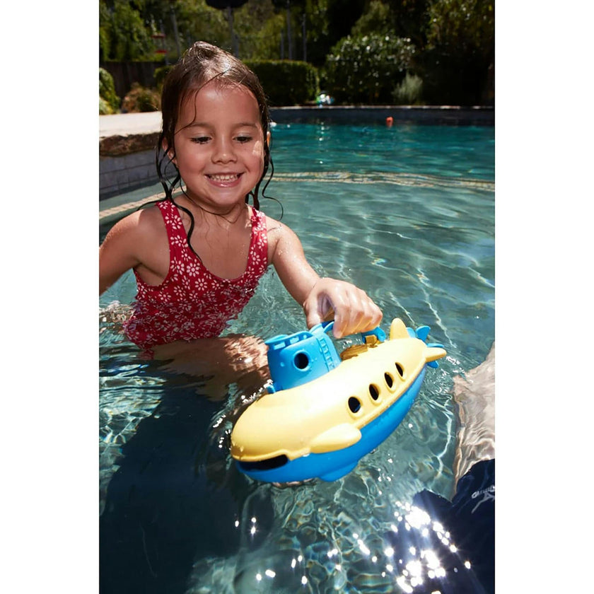 Green Toys: My First Submarine - Blue & Yellow Bathtime Toy