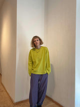 Adult Rory Apple Green Cotton Rib Tee