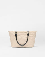 Buff/Black Small Madison E/W Tote