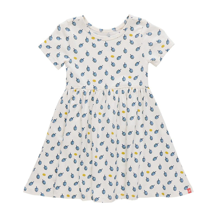 Sunny Dress - Tossed Dreidels