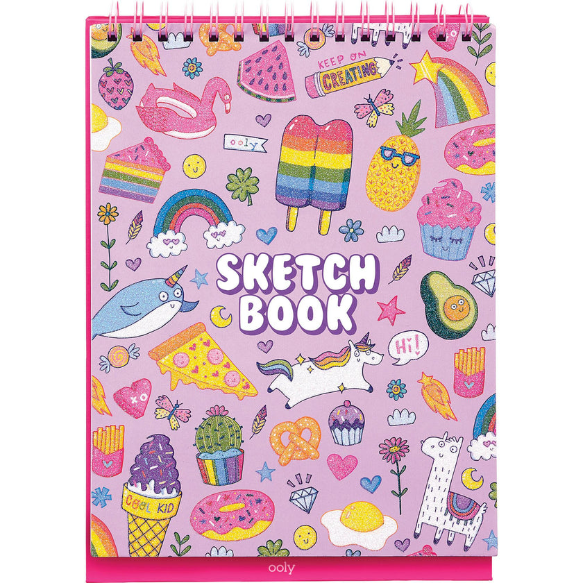 Sketch & Show Standing Sketchbook - Cute Doodle World - 45 Pages
