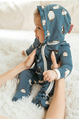 Luxe Stretch Ruffle Footed Romper