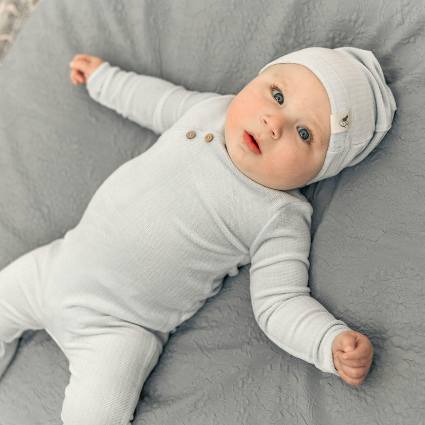 Fake Wrap Onesie with Hat